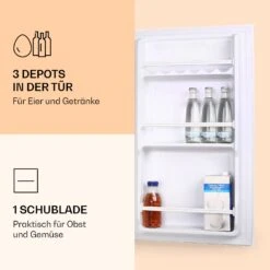 90L1-WH Kühlschrank 91 Liter 47 X 84 X 48 Cm (BxHxT) 41 DB Weiß -Küche Zu Hause 10006675 de 0004 logo