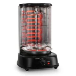Kebap Master Vertikalgrill 1800W Schwarz Inkl. Spieß Set
