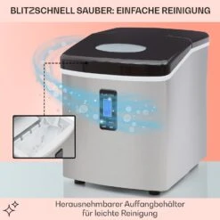 Mr. Black-Frost Eismaschine 150W Edelstahl Schwarz 15kg 11 Mr. Black-Frost Eismaschine 150W Edelstahl Schwarz 15kg -Küche Zu Hause 10020109 de 0005 usp