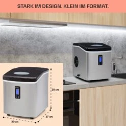 Mr. Black-Frost Eismaschine 150W Edelstahl Schwarz 15kg 12 Mr. Black-Frost Eismaschine 150W Edelstahl Schwarz 15kg -Küche Zu Hause 10020109 de 0006 usp