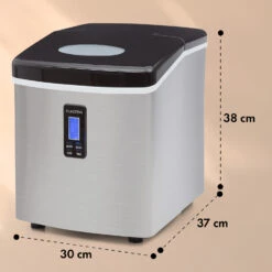 Mr. Black-Frost Eismaschine 150W Edelstahl Schwarz 15kg 13 Mr. Black-Frost Eismaschine 150W Edelstahl Schwarz 15kg -Küche Zu Hause 10020109 yy 0011 dimensions