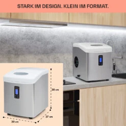 Mr. Silver-Frost Eismaschine 150W Edelstahl Weiß 15kg 12 Mr. Silver-Frost Eismaschine 150W Edelstahl Weiß 15kg -Küche Zu Hause 10020110 de 0006 usp
