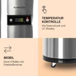 Mr. Barbot Bar-Kühlschrank 50 Liter 6-16 °C Bodenrollen Edelstahl 11 Mr. Barbot Bar-Kühlschrank 50 Liter 6-16 °C Bodenrollen Edelstahl -Küche Zu Hause 10026371 de 0004 logo
