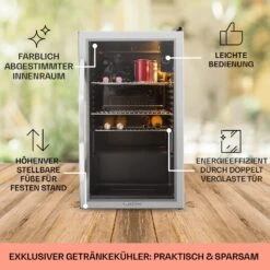 Beersafe XXL Kühlschrank 80 Liter 3 Böden Panoramaglastür Edelstahl 11 Beersafe XXL Kühlschrank 80 Liter 3 Böden Panoramaglastür Edelstahl -Küche Zu Hause 10027673 DE 0005 usp