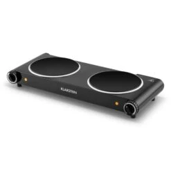 Captain Cook² Doppel-Kochplatte Infrarot 2400W Edelstahl Schwarz -Küche Zu Hause 10027877 yy 0006 titel Klarstein Captain Cook Doppel Kochplatte