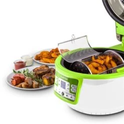 VitAir Turbo Heißluftfritteuse Grün-weiß 1400W Grillen Backen 9l -Küche Zu Hause 10028288 yy 0010 ambient klarstein vitair heissluft frieteuse