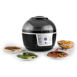 VitAir Turbo Heißluftfritteuse Grau-schwarz 1400W Grillen Backen 9l -Küche Zu Hause 10028290 yy 0003 ambient klarstein vitair heissluft frieteuse