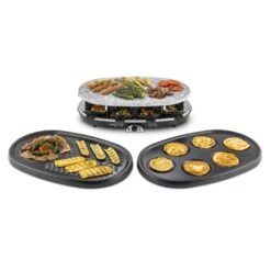 All-U-Can-Grill Raclette 4-in-1 Pancake Crêpes Steinplatte 8 Personen 13 All-U-Can-Grill Raclette 4-in-1 Pancake Crêpes Steinplatte 8 Personen -Küche Zu Hause 10028450 yy 0004 titel Klarstein All U Can Grill Raclettegrill 4in1