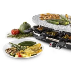 All-U-Can-Grill Raclette 4-in-1 Pancake Crêpes Steinplatte 8 Personen 17 All-U-Can-Grill Raclette 4-in-1 Pancake Crêpes Steinplatte 8 Personen -Küche Zu Hause 10028450 yy 0008 titel Klarstein All U Can Grill Raclettegrill 4in1