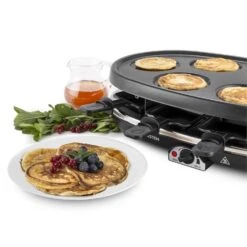All-U-Can-Grill Raclette 4-in-1 Pancake Crêpes Steinplatte 8 Personen 18 All-U-Can-Grill Raclette 4-in-1 Pancake Crêpes Steinplatte 8 Personen -Küche Zu Hause 10028450 yy 0009 titel Klarstein All U Can Grill Raclettegrill 4in1