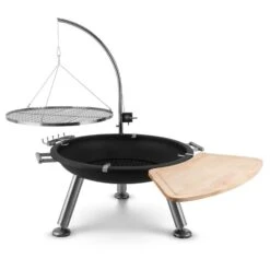 Turion Galgen-Schwenkgrill Feuerschale Ø80cm BBQ Seilzug Edelstahl -Küche Zu Hause 10028486 yy 0003 logo