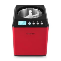 Vanilla Sky Eiscreme-Maschine Kompressor 2l 180W Edelstahl Rot -Küche Zu Hause 10028874 yy 0005 front Klarstein Vanilla Sky Eismaschine