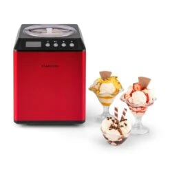 Vanilla Sky Eiscreme-Maschine Kompressor 2l 180W Edelstahl Rot -Küche Zu Hause 10028874 yy 0007 ambient Klarstein Vanilla Sky Eismaschine