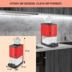 Icebreaker Ice Crusher 15kg/h 3,5 Liter Eisbehälter Edelstahl Rot -Küche Zu Hause 10028938 de 0006 usp