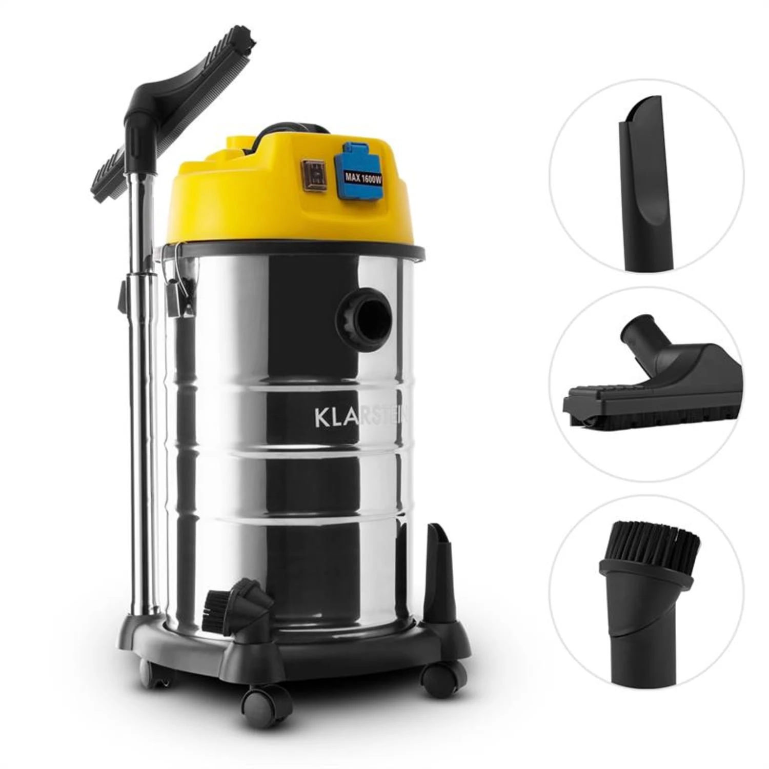 Reinraum Nass-Trocken-Sauger Industriesauger 1800W 30l Steckdose 3 Reinraum Nass-Trocken-Sauger Industriesauger 1800W 30l Steckdose – Bild 3