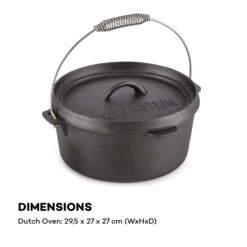 Hotrod 45 Dutch Oven BBQ-Topf 4,5 Qt / 4 Liter Gusseisen Schwarz -Küche Zu Hause 10029165 yy 0008 logo