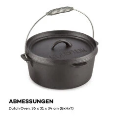 Hotrod 85 Dutch Oven BBQ-Topf 9 Qt / 8,5 Liter Gusseisen Schwarz 14 Hotrod 85 Dutch Oven BBQ-Topf 9 Qt / 8,5 Liter Gusseisen Schwarz -Küche Zu Hause 10029167 de 0007 logo