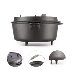 Hotrod 145 Dutch Oven BBQ-Topf 12 Qt / 11,4 Liter Gusseisen Schwarz -Küche Zu Hause 10029168 yy 0004 logo