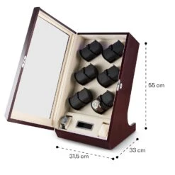 Klingenthal Uhrenbeweger Rechts-Links-Lauf Bis 2200U/d 12 Uhren RGB-LED Touch Abschließbar -Küche Zu Hause 10029479 yy 0009 logo