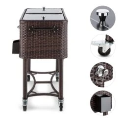 Springbreak Getränkewagen Kühlbox Terrassenkühlwagen 80l Rattandekor 8 Springbreak Getränkewagen Kühlbox Terrassenkühlwagen 80l Rattandekor -Küche Zu Hause 10029648 yy 0003 logo
