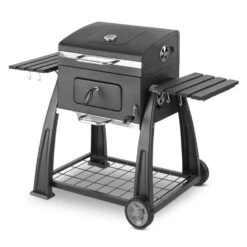 Bigfoot Holzkohlegrill Smoker BBQ-Grill 55 X 40 Cm Stahl Schwarz 15 Bigfoot Holzkohlegrill Smoker BBQ-Grill 55 X 40 Cm Stahl Schwarz -Küche Zu Hause 10029763 yy 0008 front Klarstein Bigfoot BBQ Grill Smoker