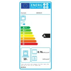 Vilhelmine Backofen 55 L Einbau Energieeffizienzklasse A Schwarz -Küche Zu Hause 10030225 energy label