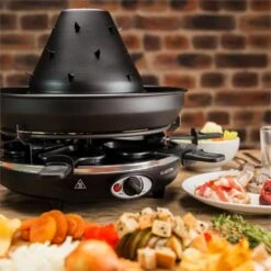 Taste Volcano Tartarengrill Raclettegrill 1500 W 6 Personen Schwarz 8 Taste Volcano Tartarengrill Raclettegrill 1500 W 6 Personen Schwarz -Küche Zu Hause 10030307 yy 0003 ambient Klarstein Taste Volcano Tartarengrill