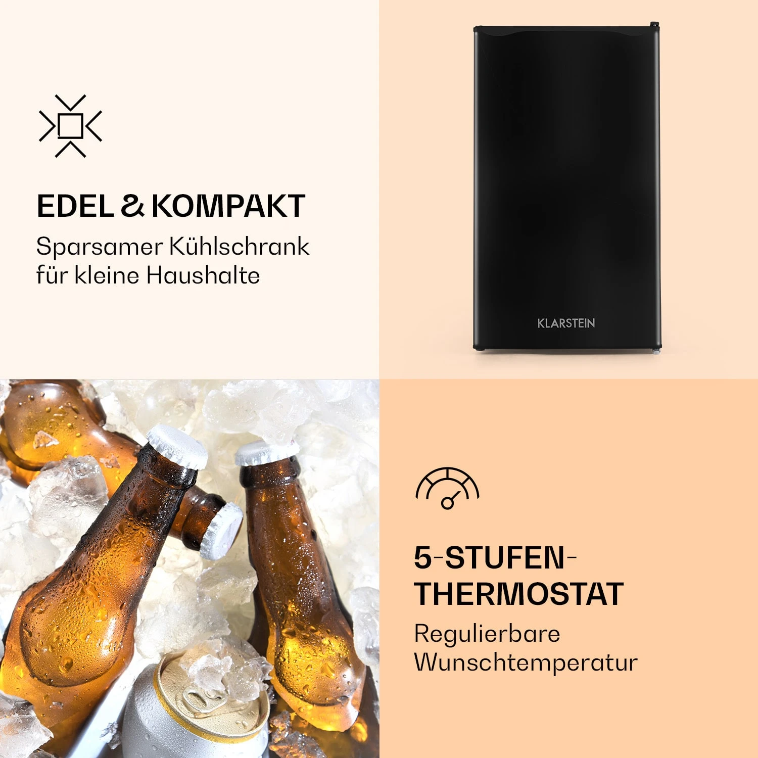 Alleinversorger Kühlschrank 91 Liter 2 Ebenen Thermostat Eisfach 2 Alleinversorger Kühlschrank 91 Liter 2 Ebenen Thermostat Eisfach – Bild 2