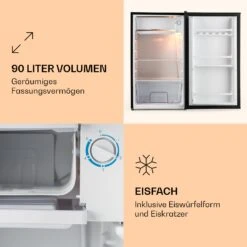 Alleinversorger Kühlschrank 91 Liter 2 Ebenen Thermostat Eisfach 8 Alleinversorger Kühlschrank 91 Liter 2 Ebenen Thermostat Eisfach -Küche Zu Hause 10030523 de 0003 logo