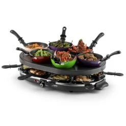 Woklette Tischgrill Raclette Wokset 1200 W 8 Personen Antihaft 9 Woklette Tischgrill Raclette Wokset 1200 W 8 Personen Antihaft -Küche Zu Hause 10030539 yy 0005 front oneConcept Woklette Tischgrill Raclette Wok 1200W