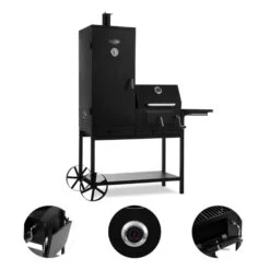Fleischbrocken Holzkohlegrill Smoker Räucherofen BBQ-Grill Schwarz -Küche Zu Hause 10030554 yy 0005 detail Professional charcoal grill and smoker