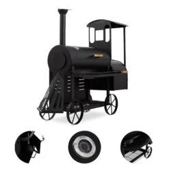 Dampflok Smoker Grill 3 Mm Stahl Schwarz -Küche Zu Hause 10030555 yy 0003 detail Train Grill