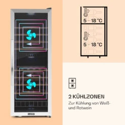 Vinamour 54 Duo Weinkühlschrank 2 Zonen 148 Ltr 54 Fl Touch-Display 10 Vinamour 54 Duo Weinkühlschrank 2 Zonen 148 Ltr 54 Fl Touch-Display -Küche Zu Hause 10030714 de 0003 logo