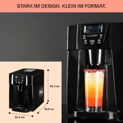 Ice Volcano 2G Eismaschine LED 12kg Je 24h 2l 6-12min Schwarz -Küche Zu Hause 10030844 DE 0006 usp