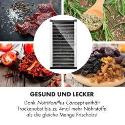 Fruit Jerky 14 Dörrautomat 1000W 30 Bis 70 °C 14 Etagen LC-Display -Küche Zu Hause 10031317 de 0005 logo