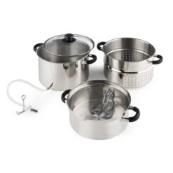 Applebee Dampf-Entsafter Elektrisch 1500W Ø25cm 8 Liter Edelstahl -Küche Zu Hause 10031478 yy 0003 detail Klarstein Applebee Dampf Entsafter 1500W Edelstahl