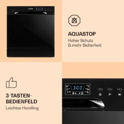 Amazonia 8 Geschirrspülmaschine 1620 Watt 8 Maßgedecke 49 DB Aquastop -Küche Zu Hause 10031525 de 0005 logo