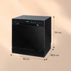 Amazonia 8 Geschirrspülmaschine 1620 Watt 8 Maßgedecke 49 DB Aquastop -Küche Zu Hause 10031525 yy 0006 logo