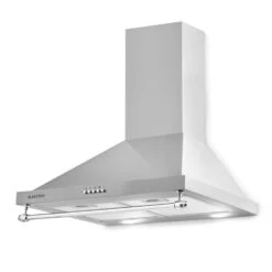 Montblanc 60 Dunstabzugshaube 610m³/h 165W 2x1,5W LED Reling -Küche Zu Hause 10031994 yy 0010 front Klarstein Montblanc 60 Dunstabzugshaube silbergrau