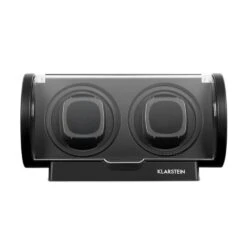 Lugano Uhrenbeweger Kunststoff 2 Uhren 4 Modi Schwarz -Küche Zu Hause 10032007 yy 0003 front Klarstein Lugano Uhrenbeweger schwarz