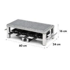 Schmelzlette Raclette 1500W Naturstein-Platte Edelstahlgehäuse 12 Schmelzlette Raclette 1500W Naturstein-Platte Edelstahlgehäuse -Küche Zu Hause 10032028 yy 0006 logo Klarstein Schmelzlette Raclette 1500W Edelstahl