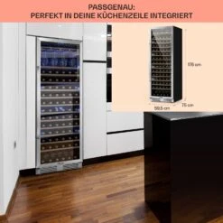 Vinovilla Grande 165 Built-in Uno Weinkühlschrank 425l 165Fl. Glastür -Küche Zu Hause 10032033 de 0006 usp