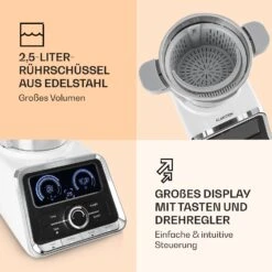 GrandPrix Küchenmaschine 500W / 1000W 2,5l Edelstahl-Rührschüssel -Küche Zu Hause 10032089 de 0004 logo