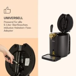 Skal Bierzapfanlage Bierkühler 5l Fässer CO2 Edelstahl Schwarz 10 Skal Bierzapfanlage Bierkühler 5l Fässer CO2 Edelstahl Schwarz -Küche Zu Hause 10032176 de 0004 logo