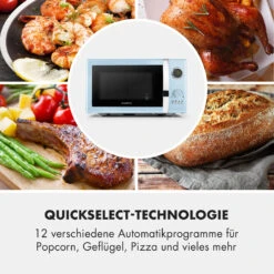 Fine Dinesty 2-in-1-Mikrowelle: 23l 800W / Grill: 1000W Blau 12 Fine Dinesty 2-in-1-Mikrowelle: 23l 800W / Grill: 1000W Blau -Küche Zu Hause 10032201 de 0005 logo