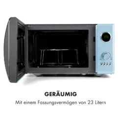Fine Dinesty 2-in-1-Mikrowelle: 23l 800W / Grill: 1000W Blau 13 Fine Dinesty 2-in-1-Mikrowelle: 23l 800W / Grill: 1000W Blau -Küche Zu Hause 10032201 de 0006 logo