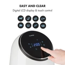 AirVital Heißluftfritteuse 1300W 2,5l CeraPlus-Antihaft Touch Weiß 13 AirVital Heißluftfritteuse 1300W 2,5l CeraPlus-Antihaft Touch Weiß -Küche Zu Hause 10032331 yy 0005 logo Klarstein AirVital Heissluftfritteuse 1300W weiss