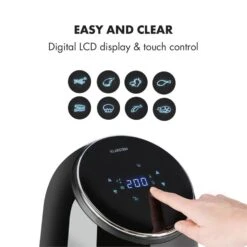 AirVital Heißluftfritteuse 1300W 2,5l CeraPlus-Antihaft Touch Schwarz -Küche Zu Hause 10032332 yy 0005 logo Klarstein AirVital Heissluftfritteuse 1300W schwarz