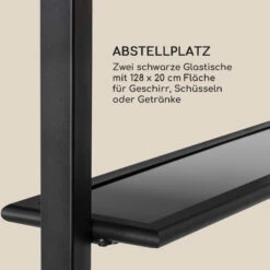 Steakhouse Grilldach 220x215x140cm PE 180 G/m² Flammhemmend Stahl Grau -Küche Zu Hause 10032523 de 0007 logo