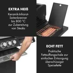 Highgrade 4 IB Gasgrill 6 Brenner 19,8 KW 71x46cm Grill Edelstahl -Küche Zu Hause 10032580 de 0009 logo